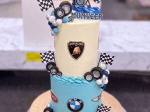 Lamborghini and BMW Car Cake in Lahore