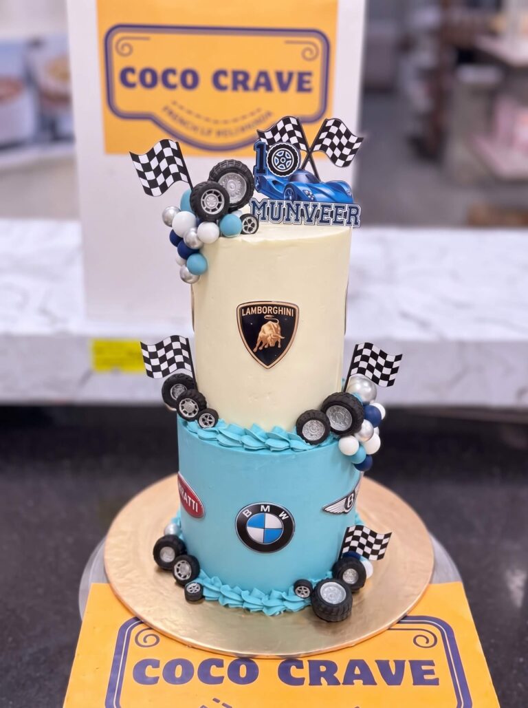 Lamborghini and BMW Car Cake in Lahore