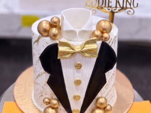 Tuxedo 60th Birthday Cake in Lahore