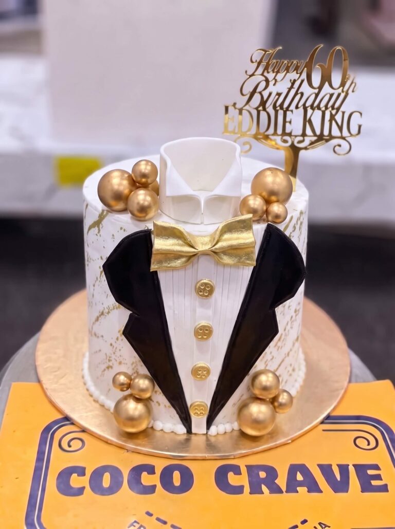 Tuxedo 60th Birthday Cake in Lahore