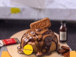 Lotus Chocolate Fusion Cinnamon Roll in Lahore