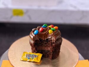 M&Ms Loaded Chocolate Fudge Cupcake in Lahore