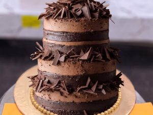 Three Tier Chocolate Coffee Cake in Lahore — delivered in Lahore, Lahore