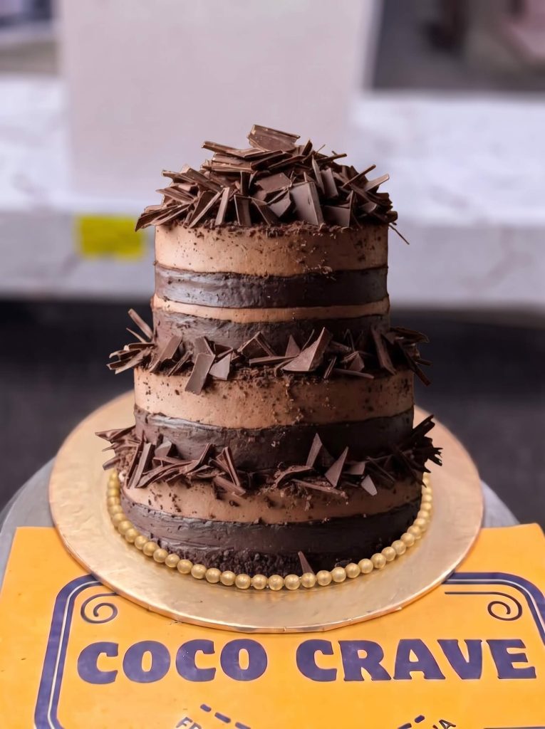 Three Tier Chocolate Coffee Cake in Lahore