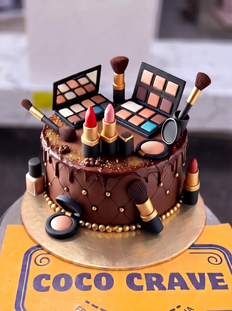 Chocolate Makeup Palette Cake in Lahore