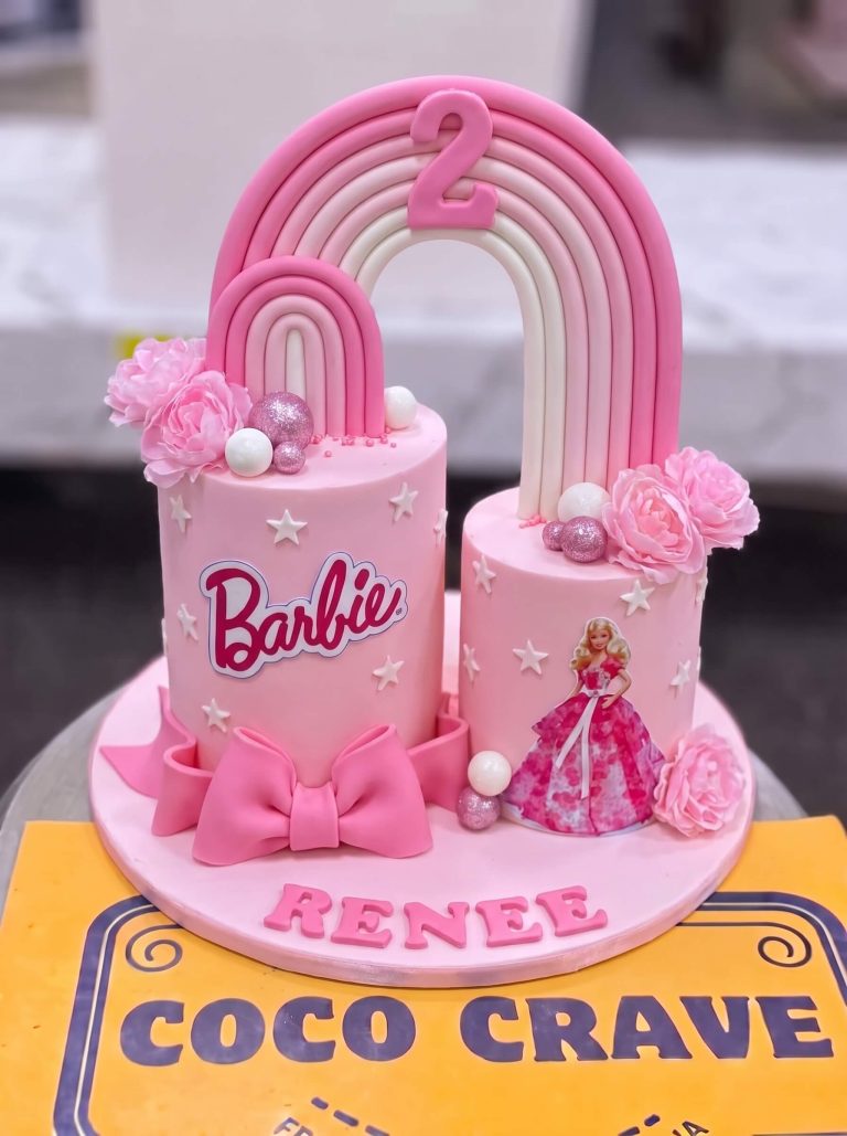 Barbie Rainbow Arch Cake in Lahore