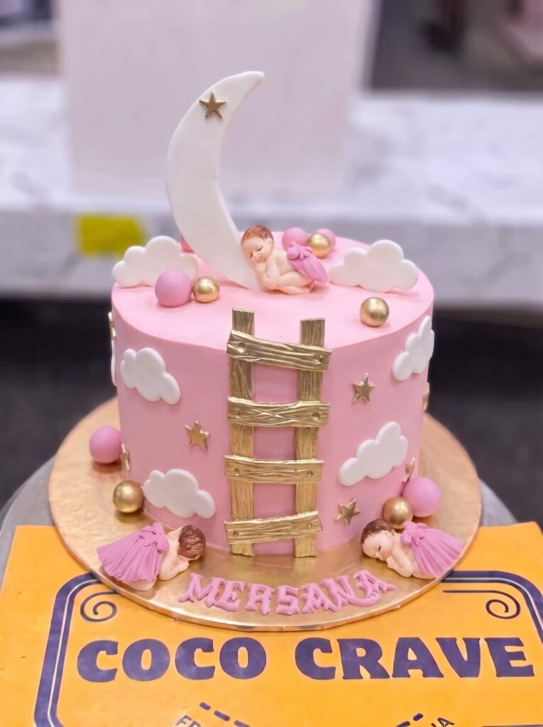 Pink Moon and Ladder Cake in Lahore