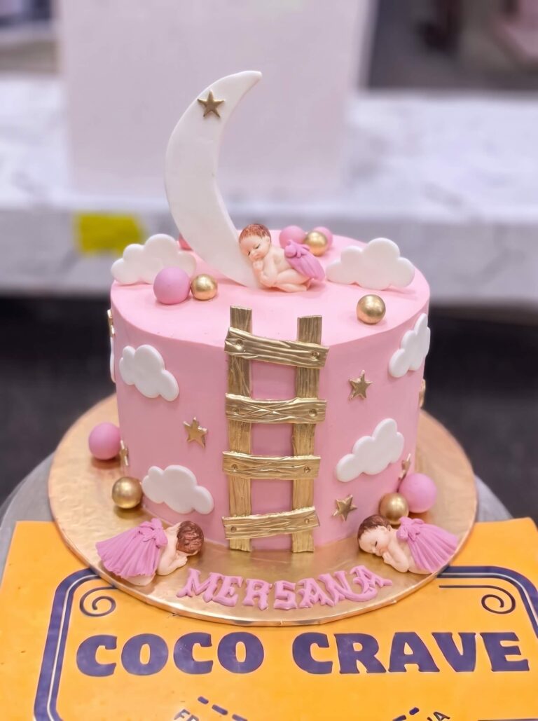 Pink Moon and Ladder Cake in Lahore