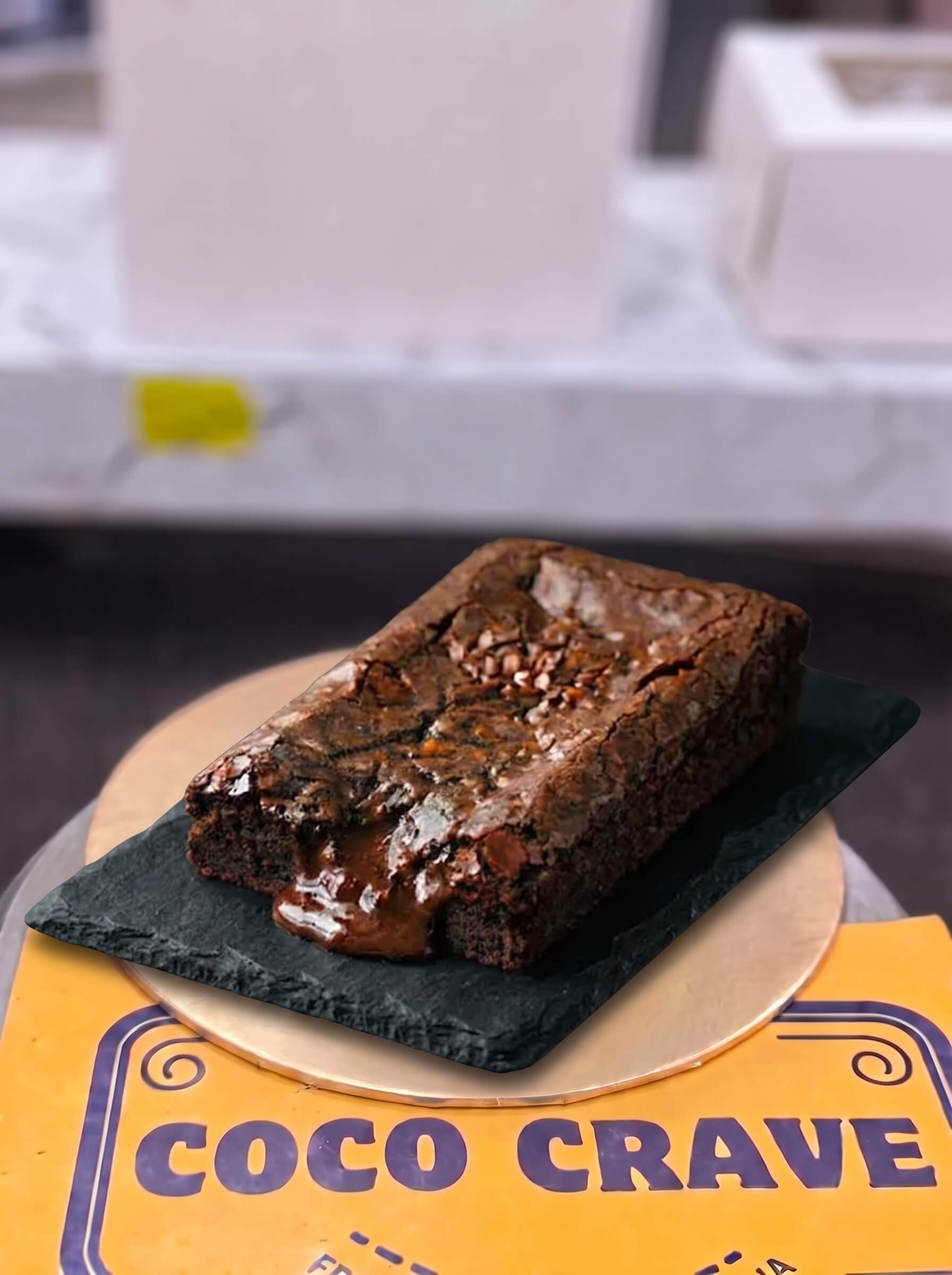 Signature Dark Chocolate Fudge Brownie in Lahore | CocoCrave.pk Brownies in Lahore by CocoCrave.pk