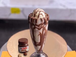 Vanilla Shake with Nutella in Lahore