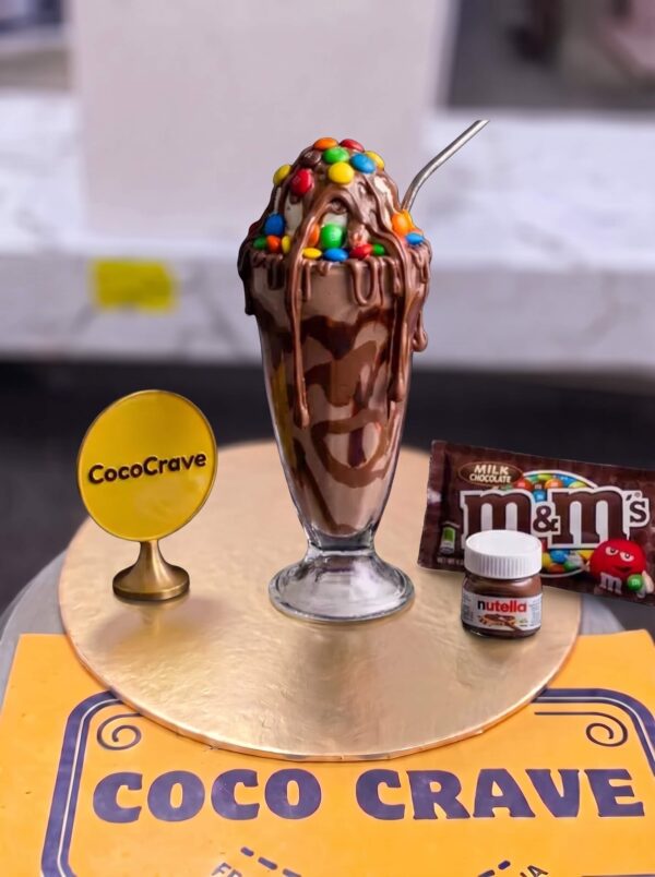 M&Ms Nutella Crunch Ice Cream Shake in Lahore — delivered in Sabzazar, Lahore