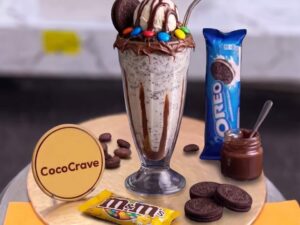 M&Ms Oreo Ice Cream Shake in Lahore by CocoCrave.pk