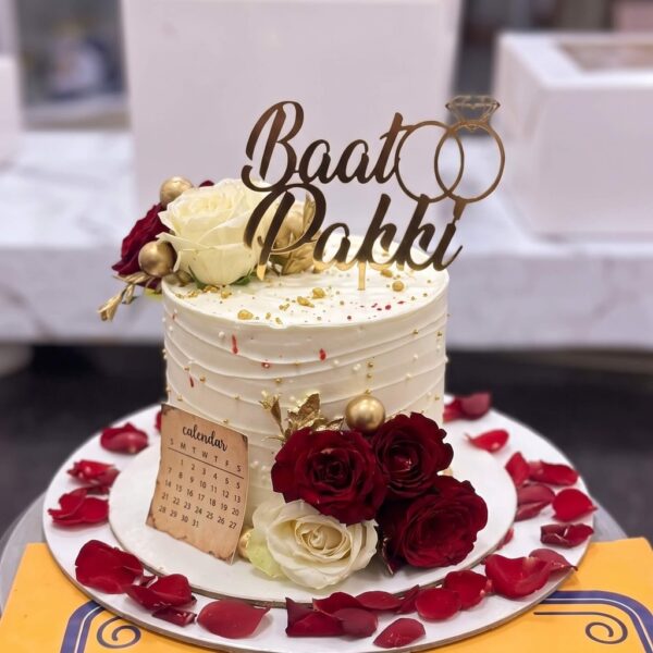Baat Pakki Engagement Cake in Lahore — delivered in Lahore