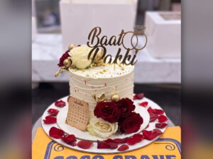 Baat Pakki Engagement Cake in Lahore — delivered in Lahore Nikah, Lahore