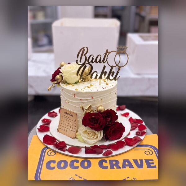 Baat Pakki Engagement Cake in Lahore — delivered in Lake City, Lahore