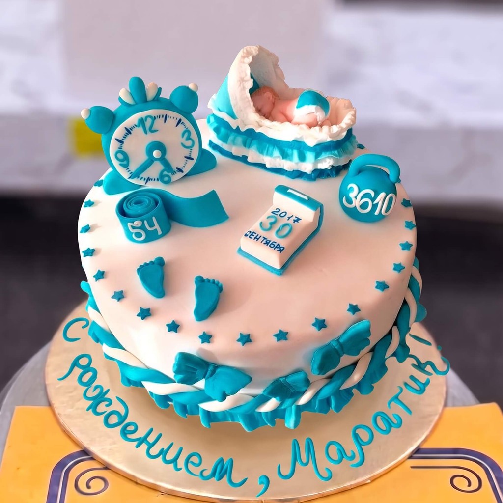 Baby Birth Stats Cake in Lahore Baby Birth Stats Cake by CocoCrave.pk in Lahore