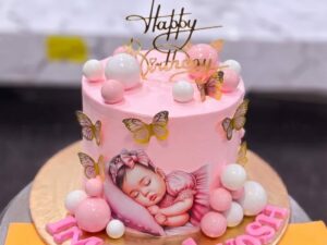 Baby Girl Welcome Cake in Lahore