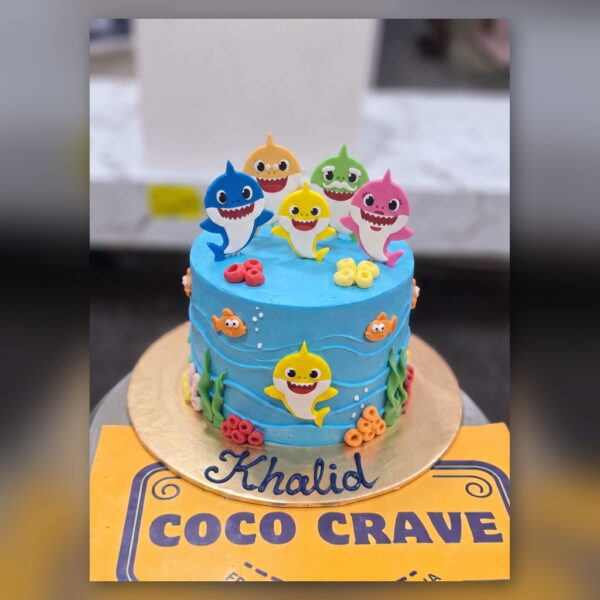 Baby Shark 1st Birthday Cake in Lahore — delivered in Sabzazar, Lahore