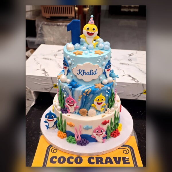 Baby Shark Fondant Cake in Lahore — delivered in Lahore