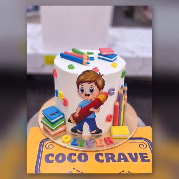 Back to School Cake with Pencils and Books in Lahore — delivered in Lahore