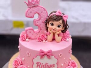 Barbie Girl 3rd Birthday Cake in Lahore