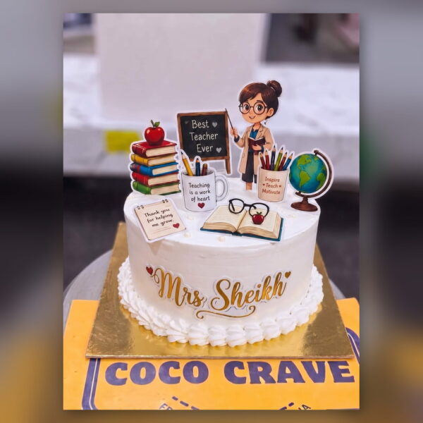 Best Teacher Ever Cake in Lahore — delivered in Eme Society, Lahore