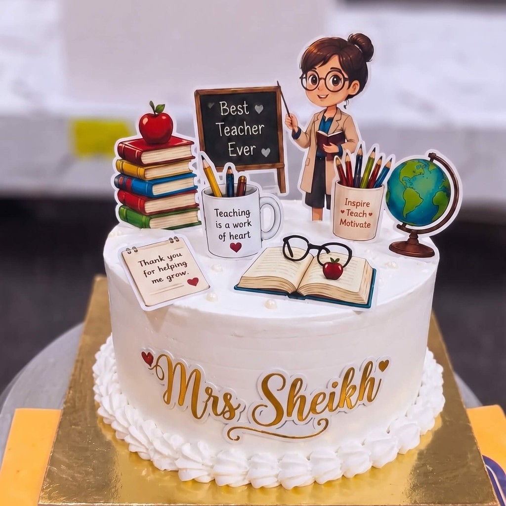 Best Teacher Ever Cake in Lahore Best Teacher Ever Cake by CocoCrave.pk in Lahore