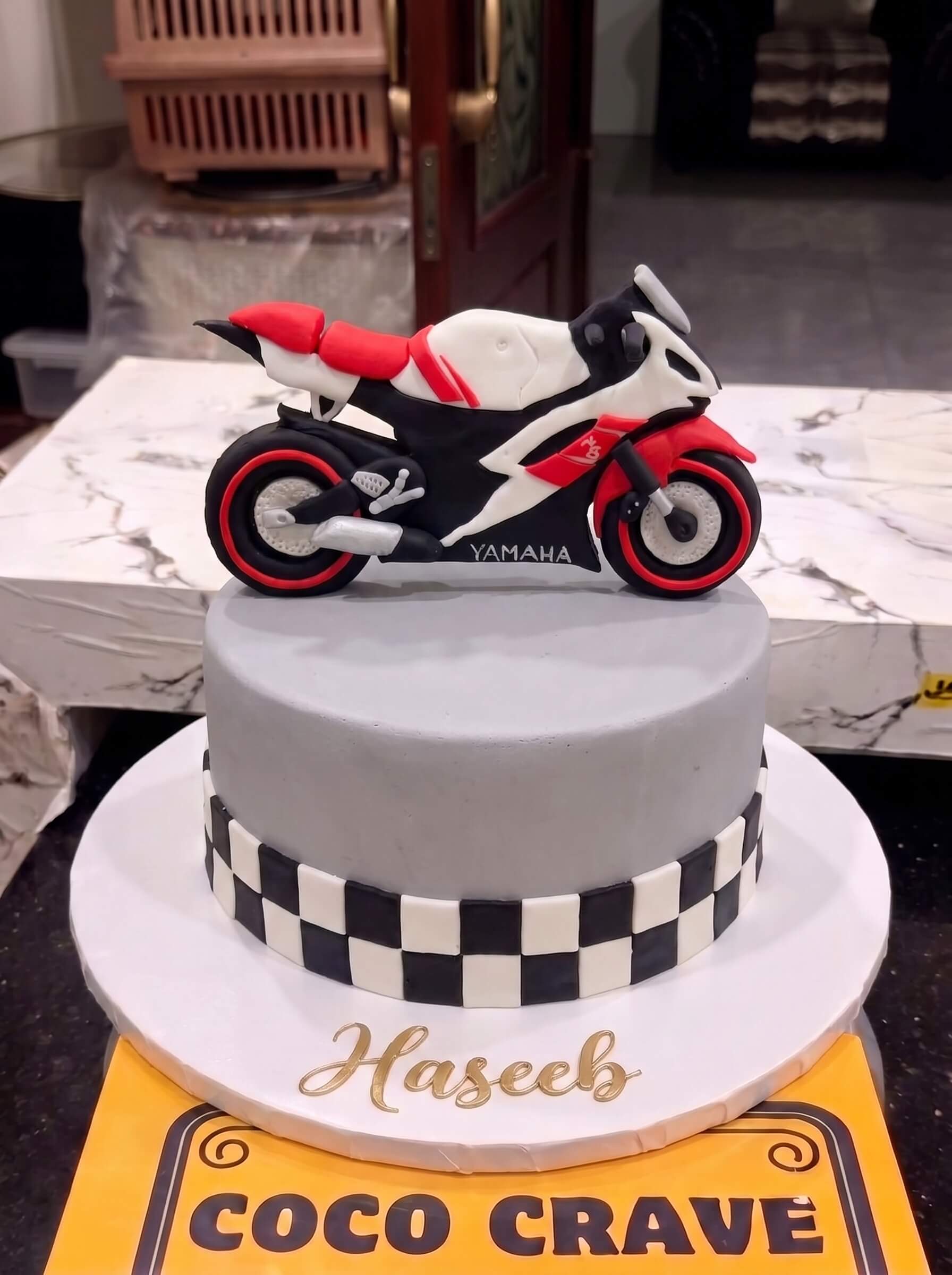 Sports Bike Cake — Coco Crave Lahore Sports Bike Cake by Coco Crave — premium sports bike cake delivered in Lahore