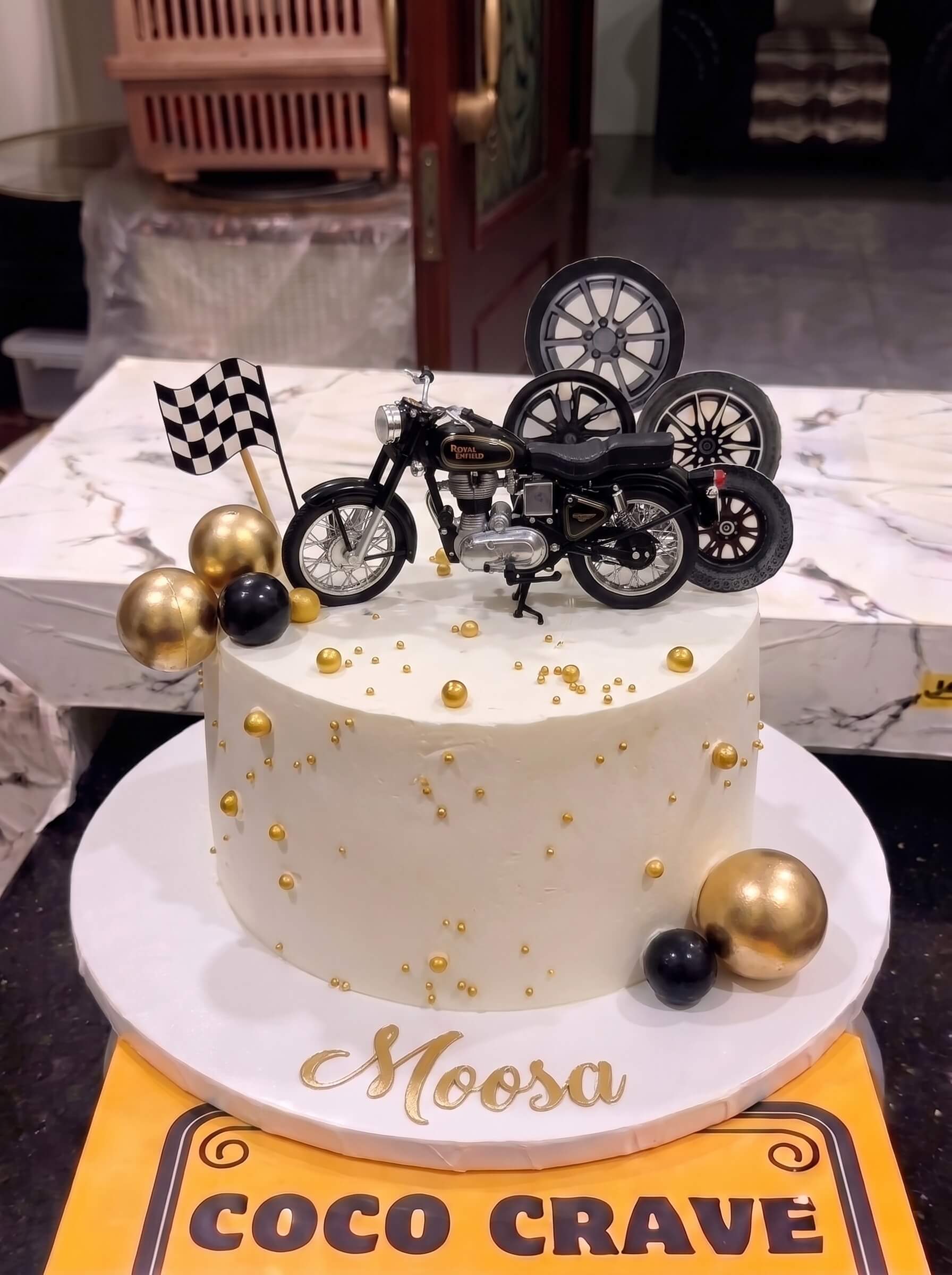 Bicycle Theme Cake — Coco Crave Lahore Bicycle Theme Cake by Coco Crave — premium bicycle theme cake delivered in Lahore