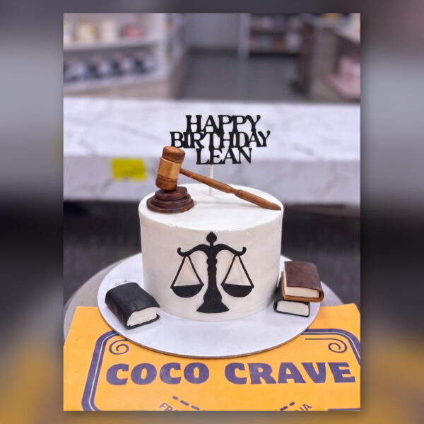 Black and White Lawyer Cake in Lahore — delivered in Lahore Cake Delivery Dha, Lahore