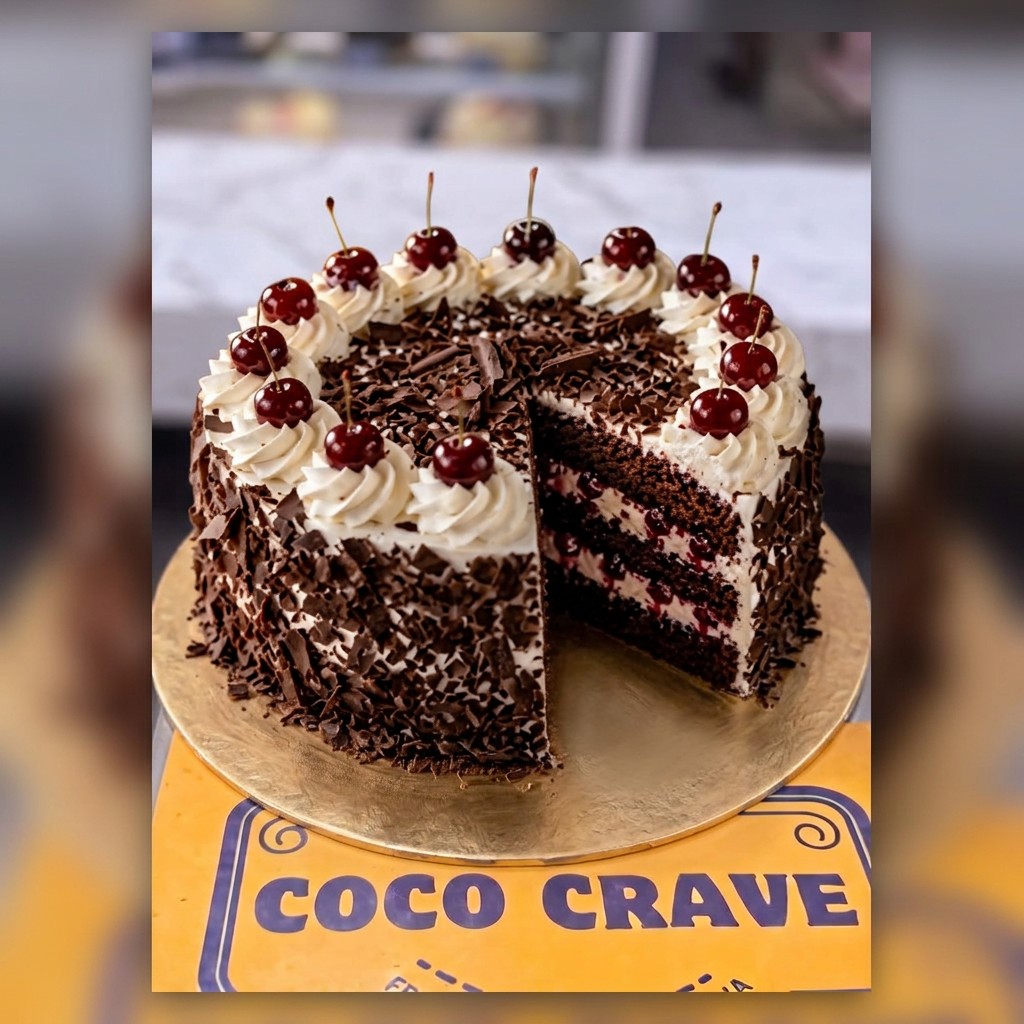 Black Forest Cherry Cream Cake in Lahore Black Forest Cherry Cream Cake in Lahore — CocoCrave Lahore