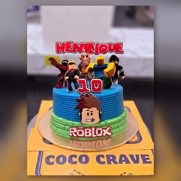 Blue Roblox Football Birthday Cake in Lahore — delivered in Lahore