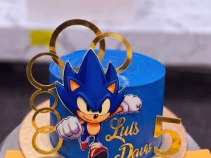 Blue Sonic Ring Cake in Lahore
