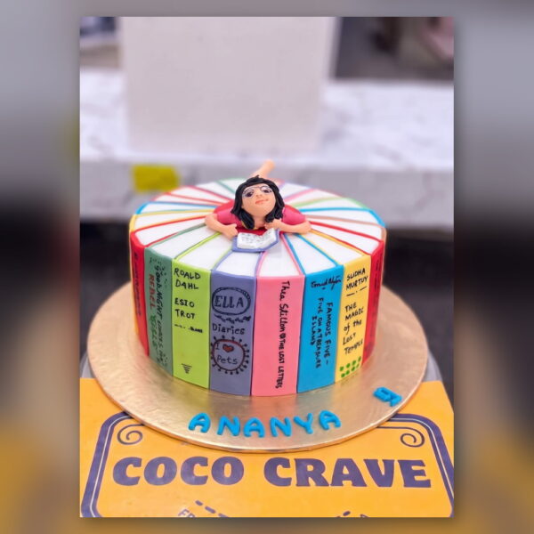 Book Lover Cake for Girls in Lahore — delivered in Lahore Birthday, Lahore
