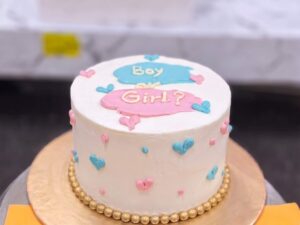 Boy or Girl Gender Reveal Cake in Lahore