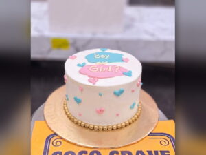 Boy or Girl Gender Reveal Cake in Lahore