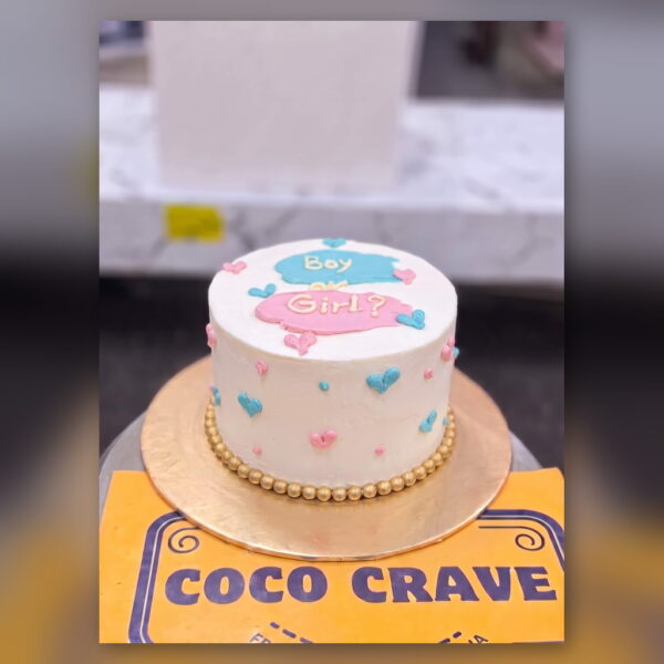 Boy or Girl Gender Reveal Cake in Lahore — delivered in Lake City, Lahore