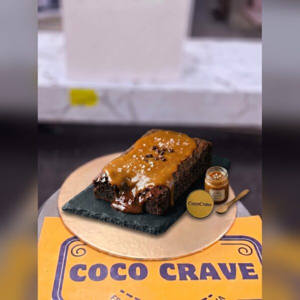 Caramel Loaded Fudge Brownie in Lahore — delivered in Awt Society, Lahore