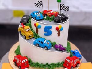 Cars and Traffic Cake in Lahore