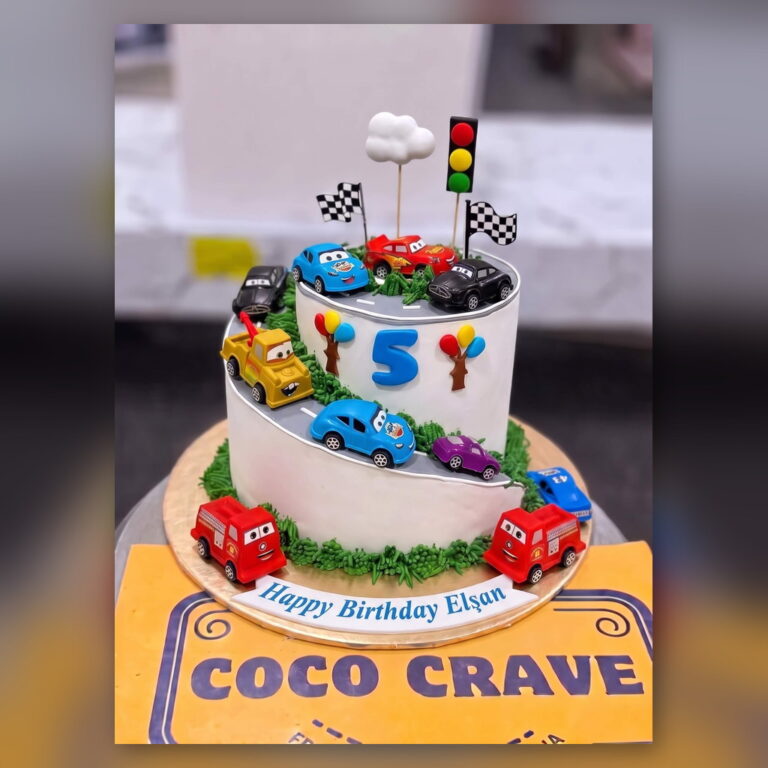 Cars and Traffic Cake in Lahore