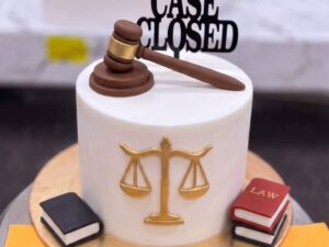 Case Closed Lawyer Cake in Lahore