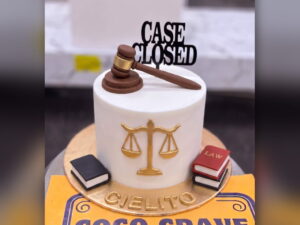 Case Closed Lawyer Cake in Lahore