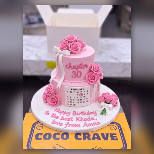 Chapter 30 Birthday Cake with Roses in Lahore — delivered in Lahore
