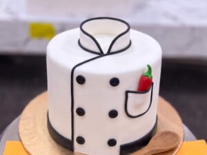 Chef Coat Cake with Apple in Lahore