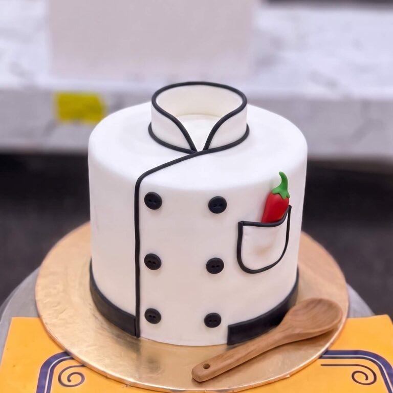 Chef Coat Cake with Apple in Lahore