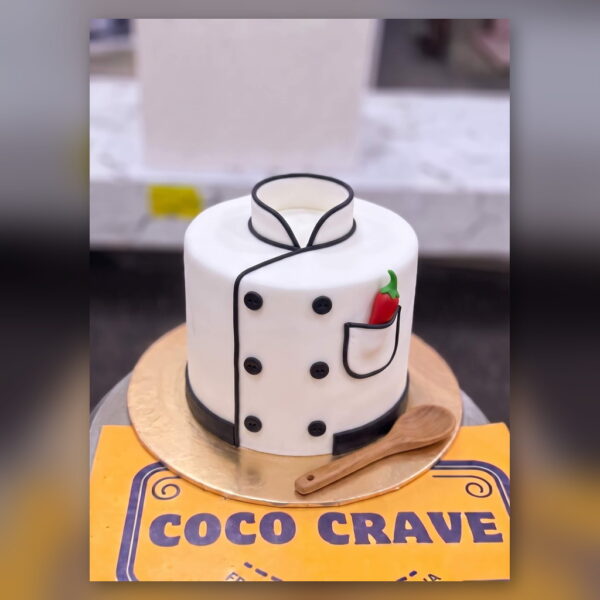 Chef Coat Cake with Apple in Lahore — delivered in Sabzazar, Lahore
