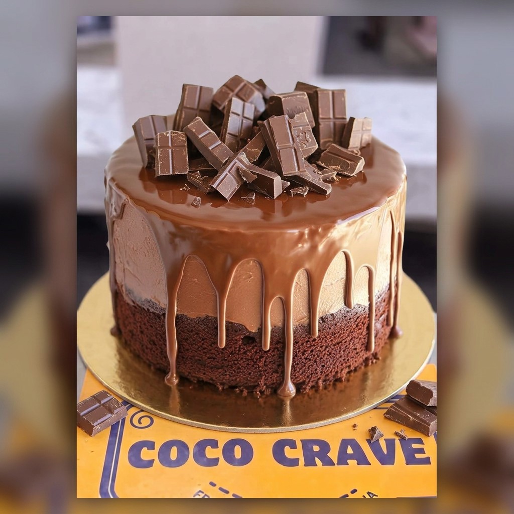 Chocolate Bar Drip Birthday Cake in Lahore Chocolate Bar Drip Birthday Cake in Lahore — CocoCrave Lahore