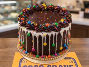 Chocolate Sprinkle Drip Cake in Lahore