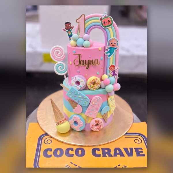 Cocomelon Donut Cake in Lahore — delivered in Lahore