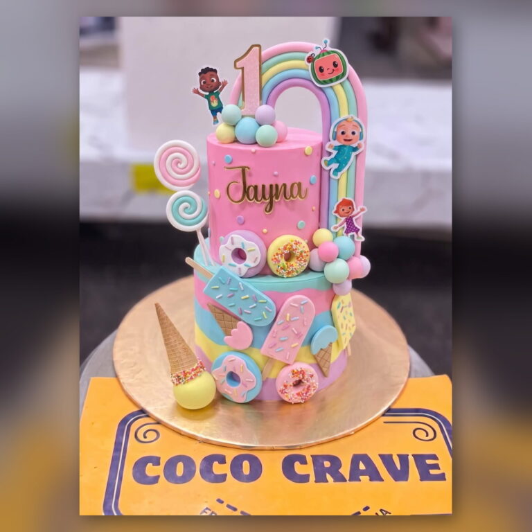 Cocomelon Donut Cake in Lahore